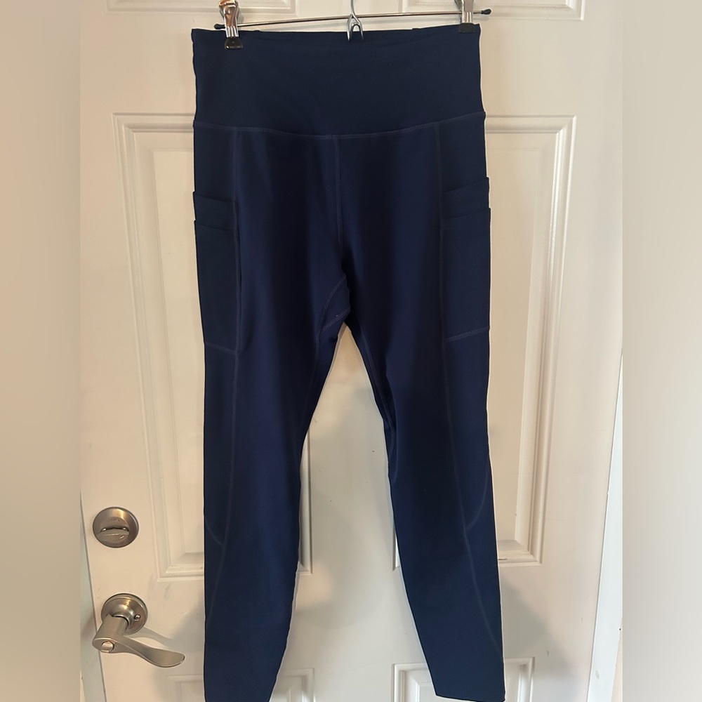 Baleaf Dark Blue Leggings with High Waist